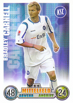 Bradley Carnell Karlsruher SC 2008/09 Topps MA Bundesliga #186
